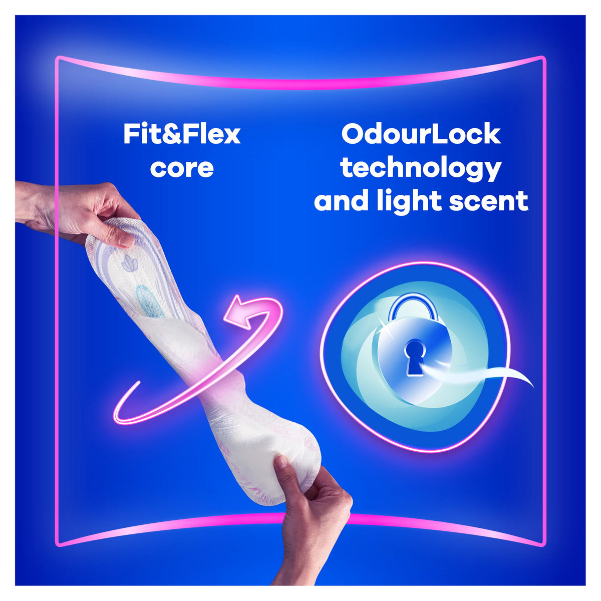 Always Platinum Secure Night Extra (Size 5) Sanitary Towels with Wings 16 Pads