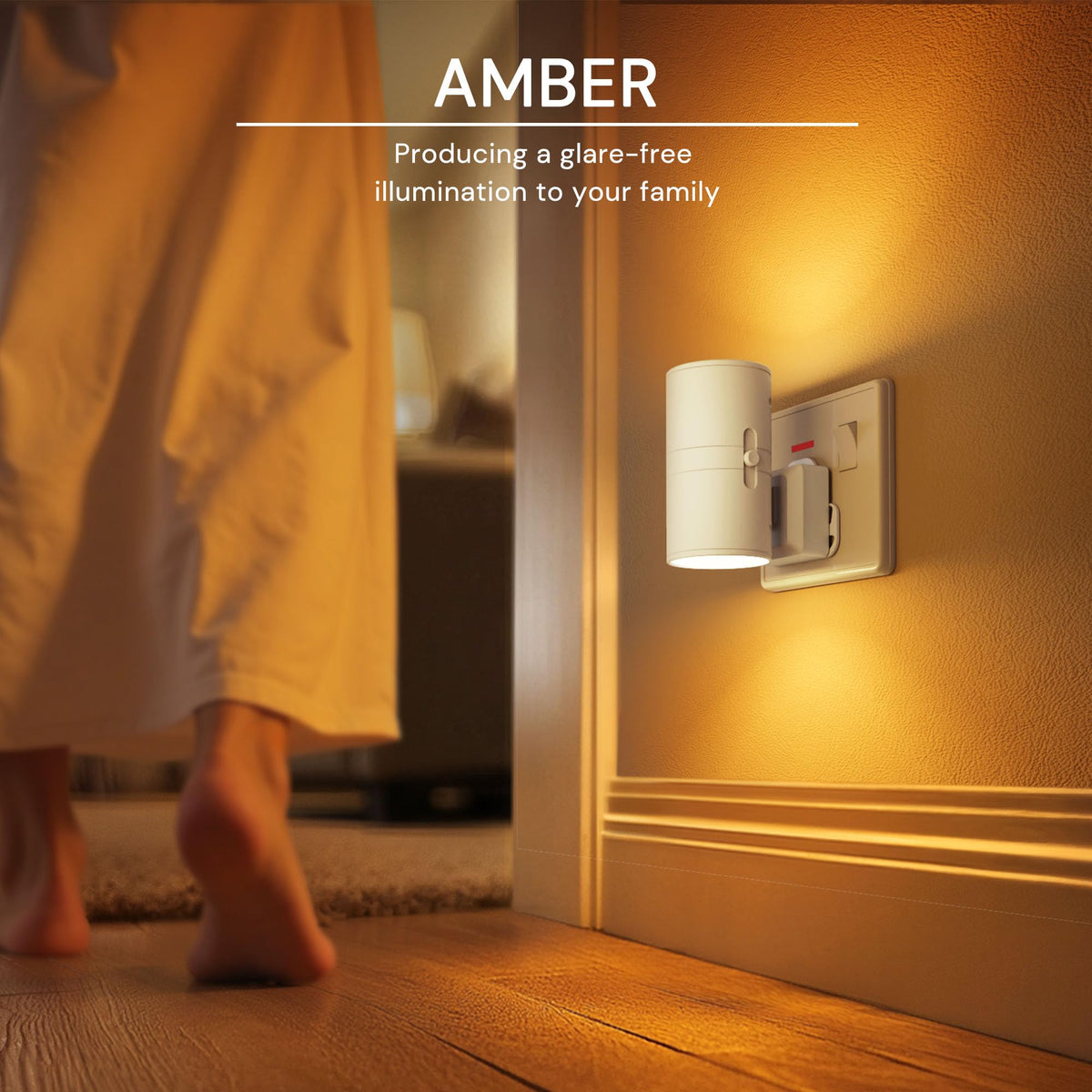 LOHAS-LED Plug in Night Light,Dimmable Nightlight 100LM,Dusk to Dawn Sensor