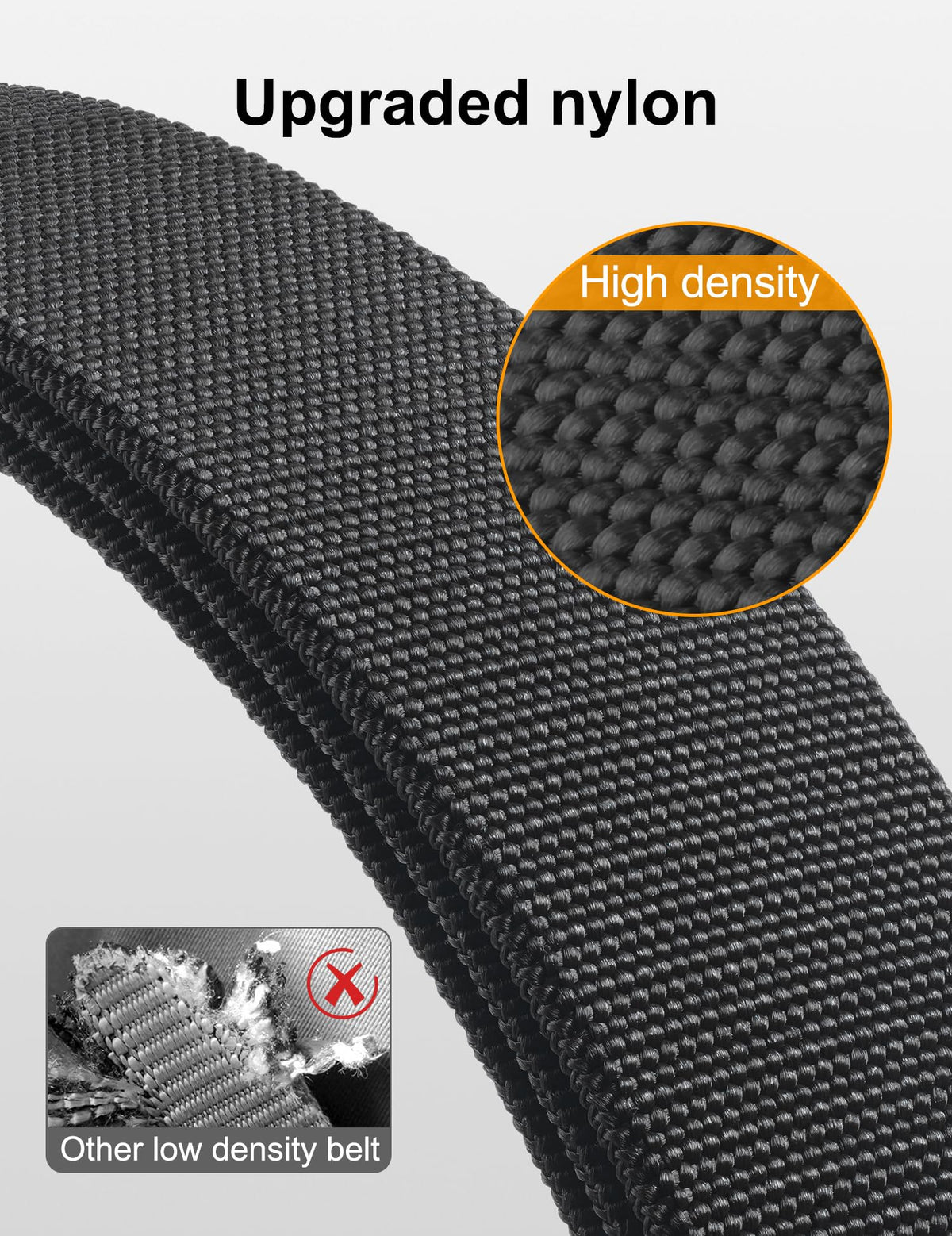 JUKMO Quick Release Tactical Belt, Military Work 1.5" Nylon Web Hiking Belt