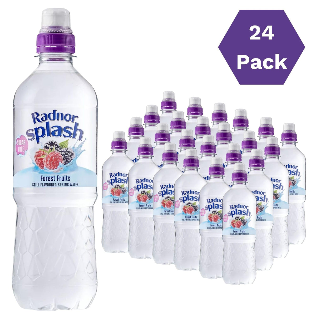 Radnor Splash Flavoured Water Sugar Free 500ml - Pack of 24 (Strawberry)