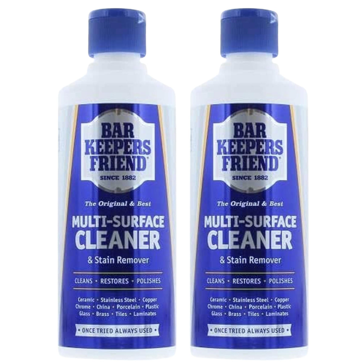 Bar Keepers Friend Original Stain Remover Powder 250g - Cleans, restores and polishes - Shifts limescale and soap scum - Suitable for a wide range of surfaces