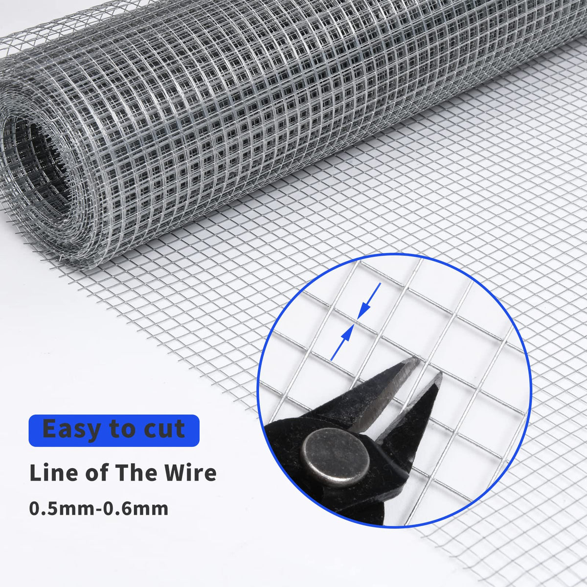 Rodent Mesh Galvanized Chicken Wire Metal Mesh Roll Rat Proof Kit 3Mx20cm