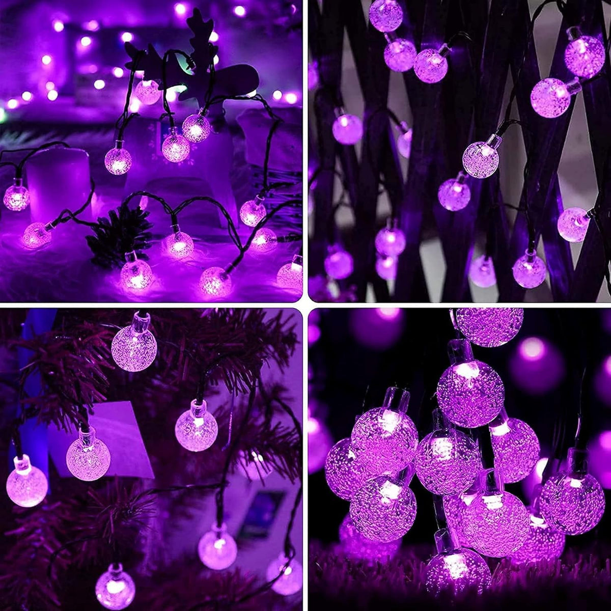 Lezonic Solar String Lights Outdoor, 50LED 7M/23Ft Solar Fairy Lights