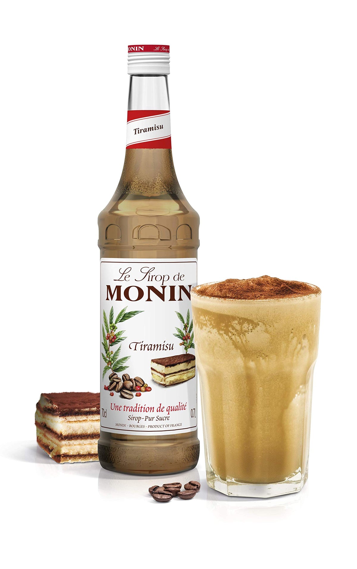 MONIN Premium Pistachio Syrup 700ml, for Coffee and Cocktails, Vegan