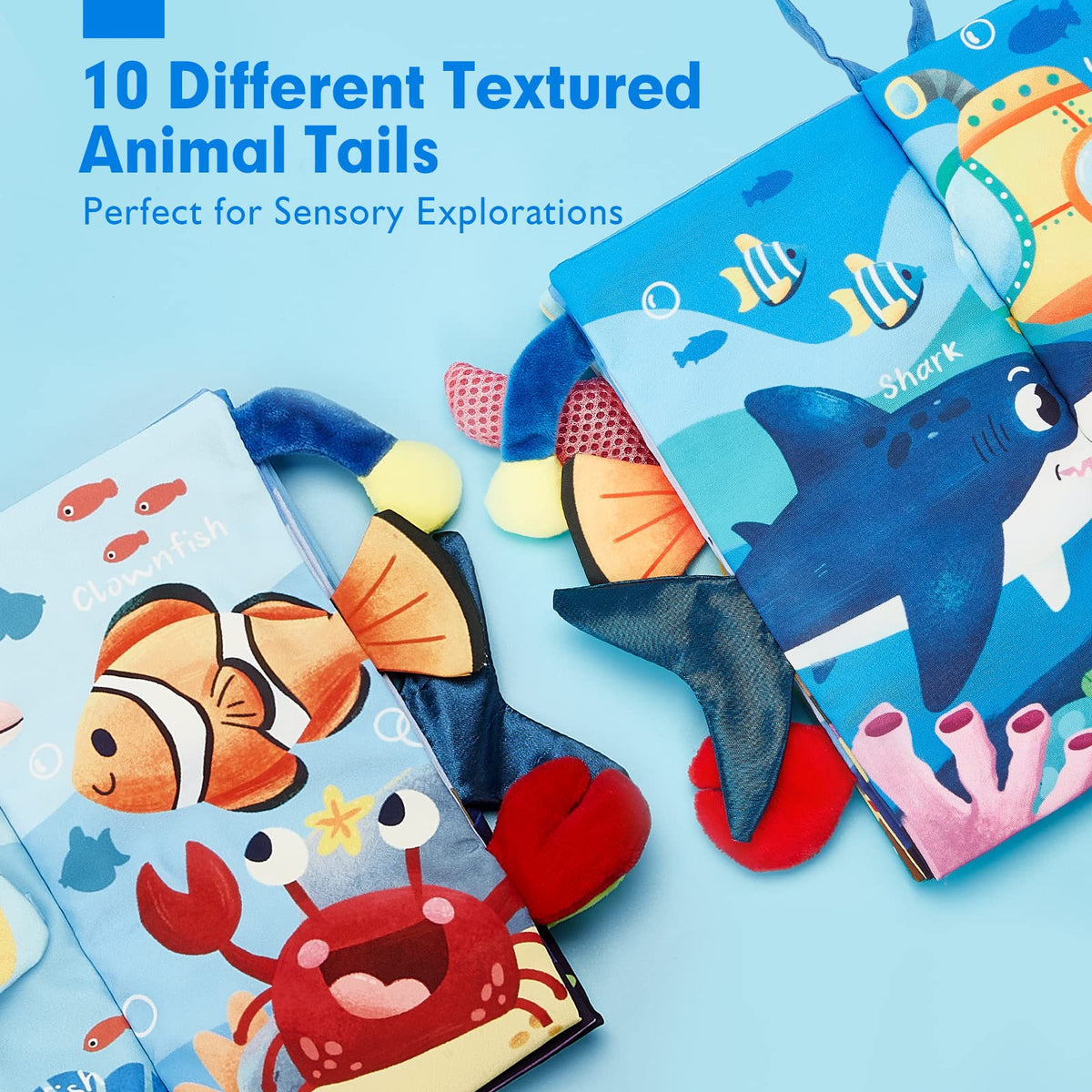 hahaland Baby Books 0-6 Months Infant Tummy Time Toys High Contrast