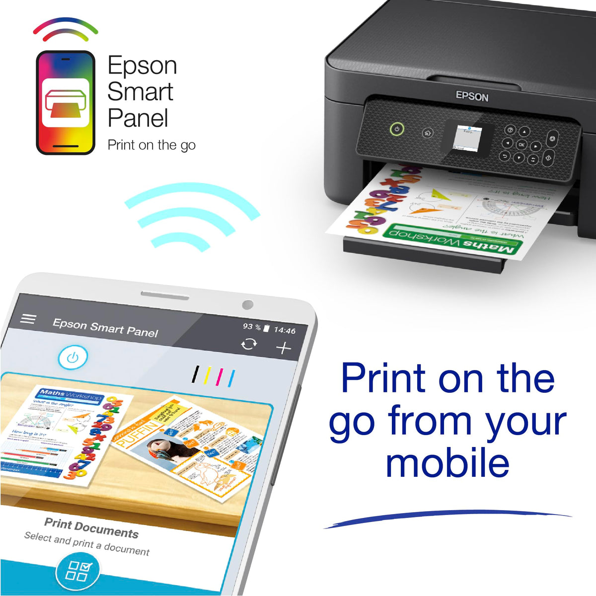 Epson Expression Home XP-5200 Precision Core 3-in-1 Ink Multifunction Printer, Scanner, Copier, WiFi, 1440dpi, Duplex, 2.4 Inch Display, DIN A4, incl. 3 Months Readyprint Flex Trial