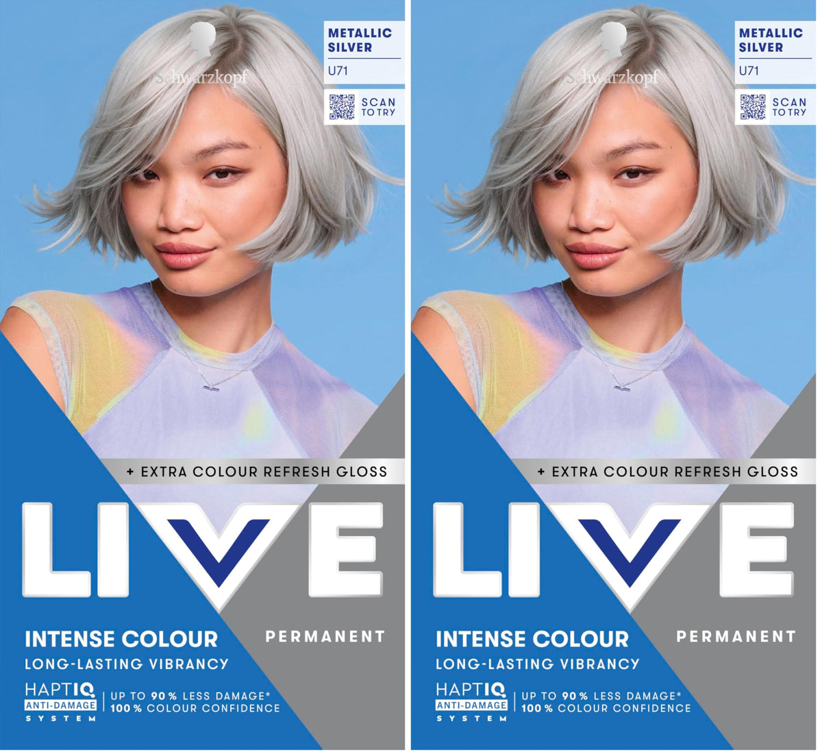 Schwarzkopf LIVE Intense Colour Hair Dye, 099 Deep Black