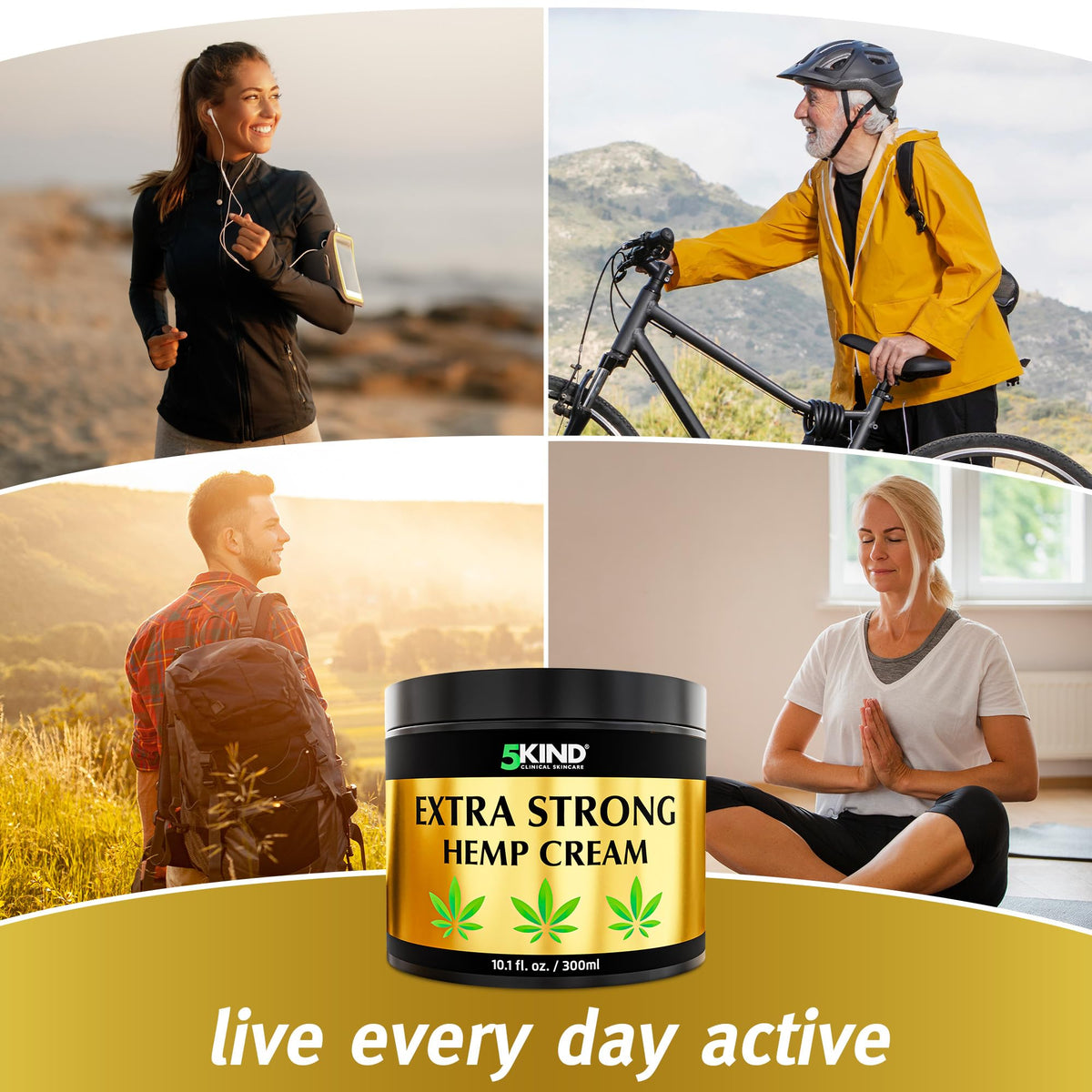 5Kind Extra Strong Hemp Cream 100ml - Hemp and Arnica Cream