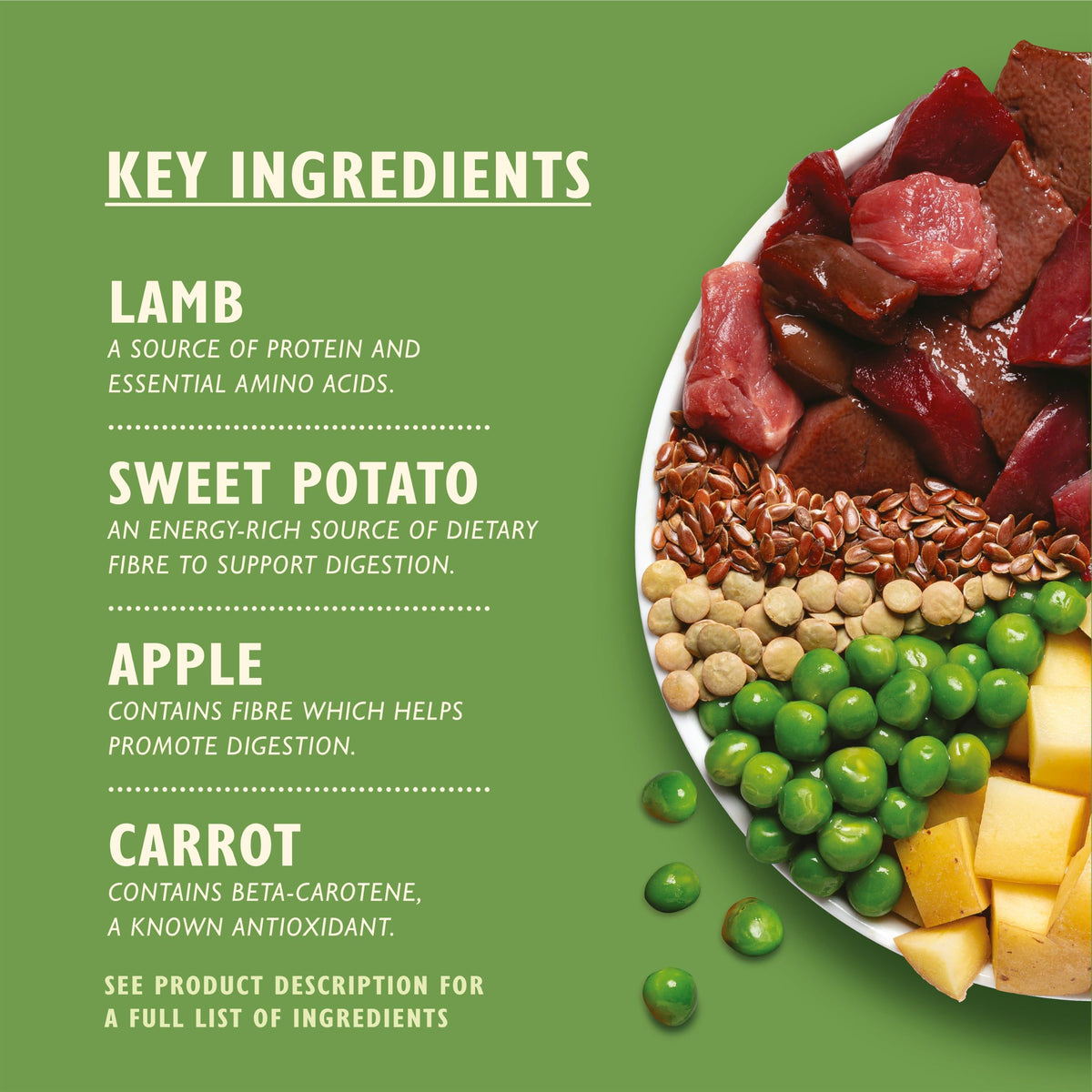 Lily's Kitchen Made with Natural Ingredients Adult Dry Dog Food Chicken & Duck Grain-Free Recipe 2.5kg Bag