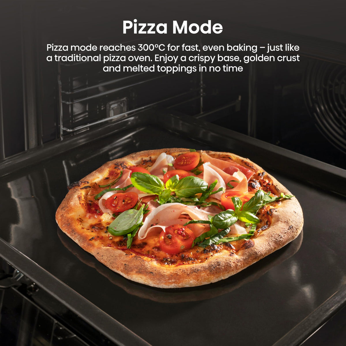 Hisense BI62020ABGUK - Built-in 60L Electric Single Oven - Black - 530x595x595 mm (DxWxH) - A Rated, Extra Large