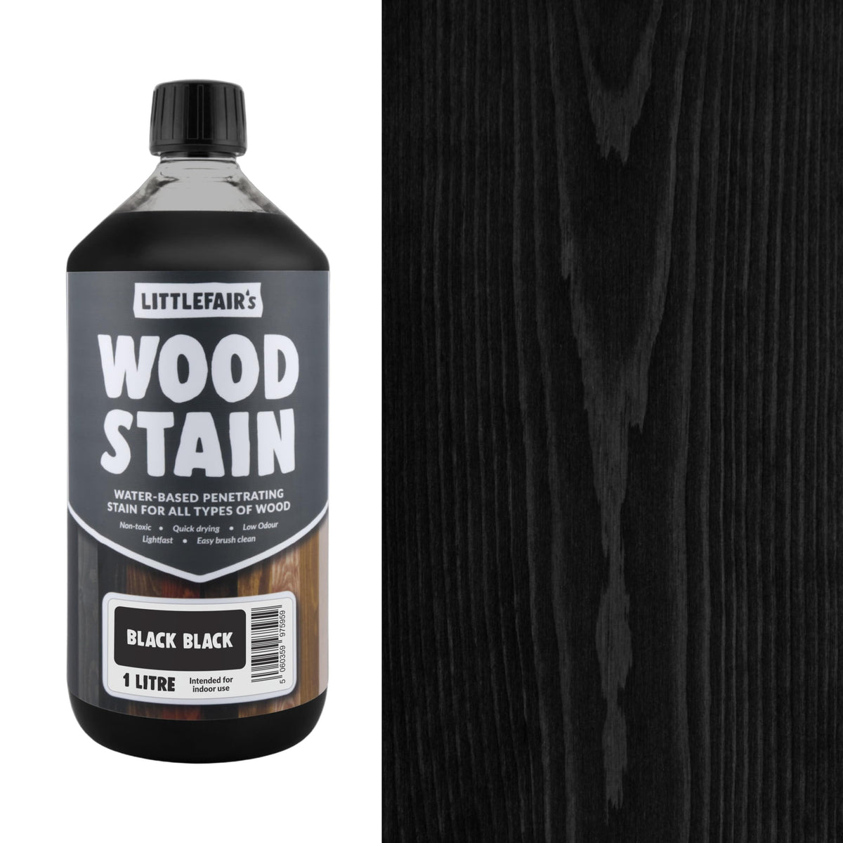 Littlefair's Wood Stain Water-Based - (Very Red Mahogany) – Non-Toxic, Eco-Friendly & Quick Drying - Easy-to-Apply, Concentrated Formula for All Wood Types – 15ml Tester Pot