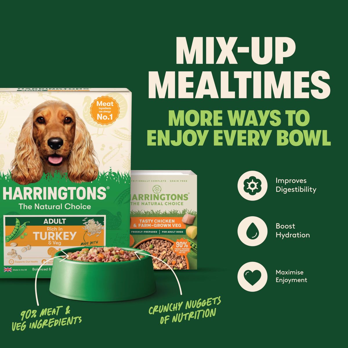 Harringtons Complete Dry Adult Dog Food Turkey & Veg 15kg