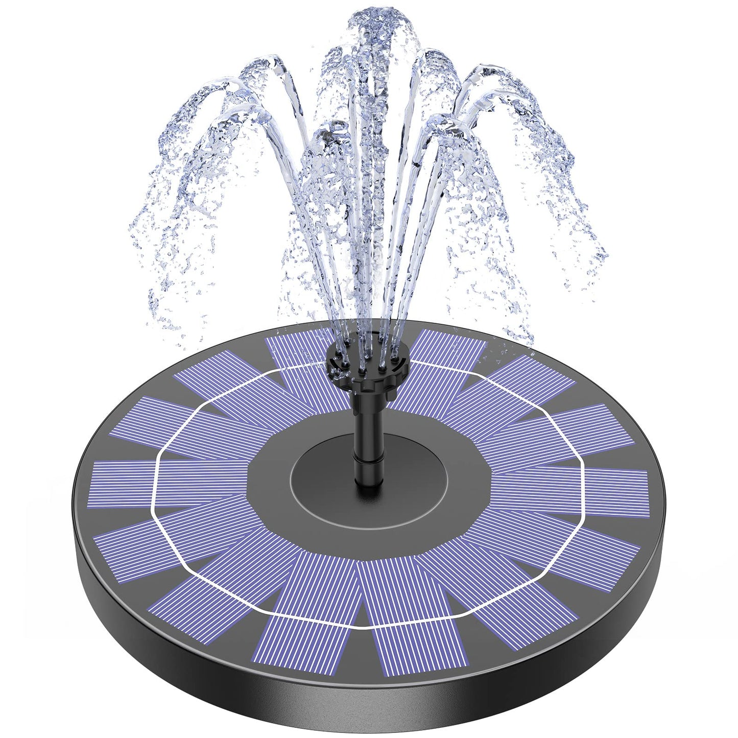 AISITIN Solar Water Fountain, Solar Powered Water Fountain with Multiple Nozzles, Floating Solar Pond Pump,Solar Water Feature for Bird Bath, Garden, Pond, Pool and Fish Tank