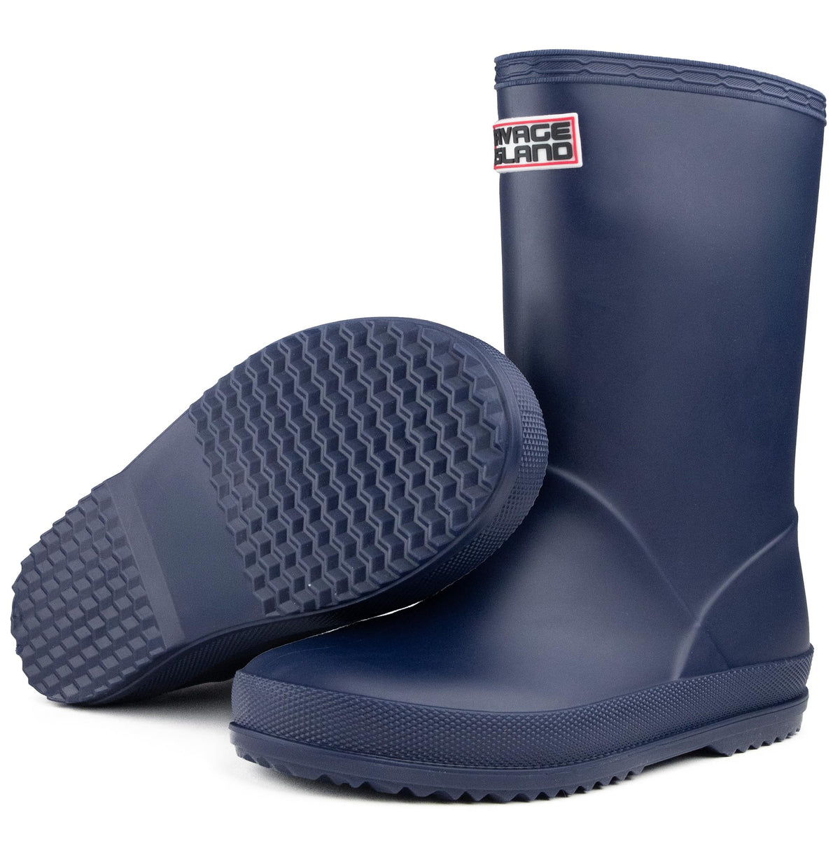 Savage Island Kids Wellies Boys & Girls Waterproof Wellington Boots - Toddler & Children’s Rain Boots - Unisex Welly Shoes