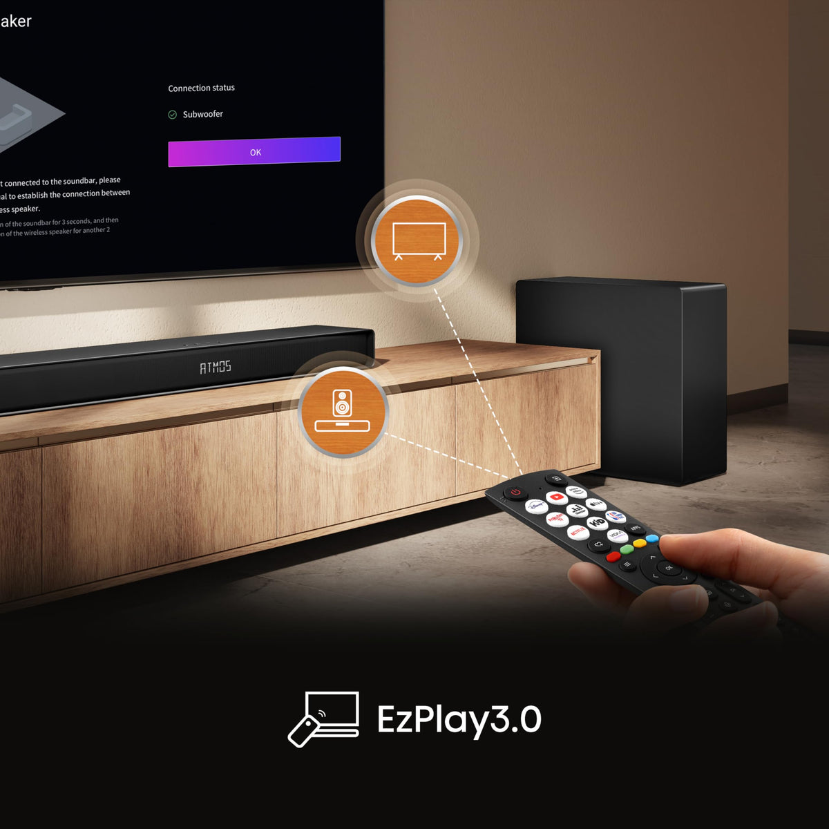 Hisense HS2000 2.1 CH All-In-One Soundbar for TV