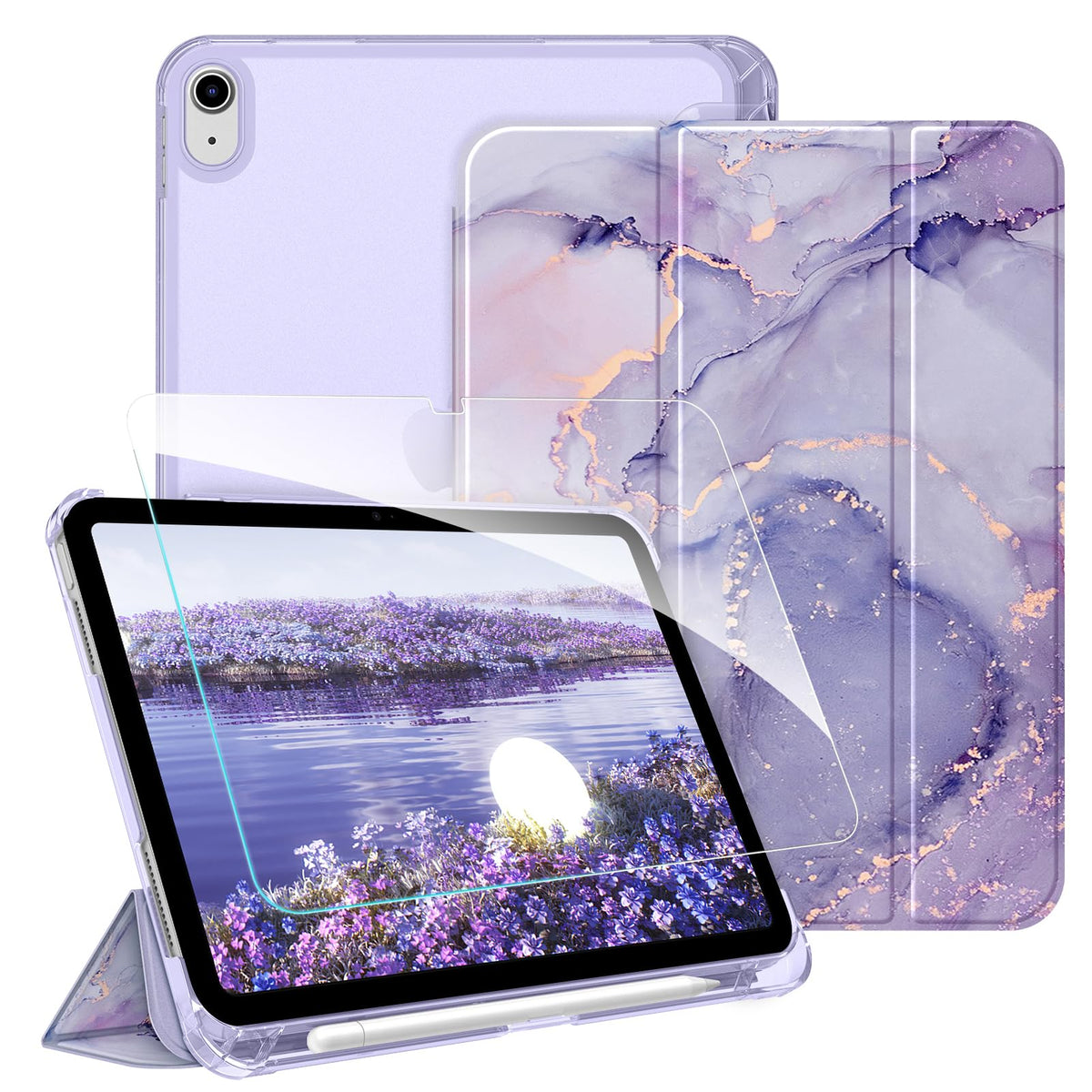 FINTIE Case & Screen Protector Set for iPad A16 11th/10th Gen 11/10.9 Inch