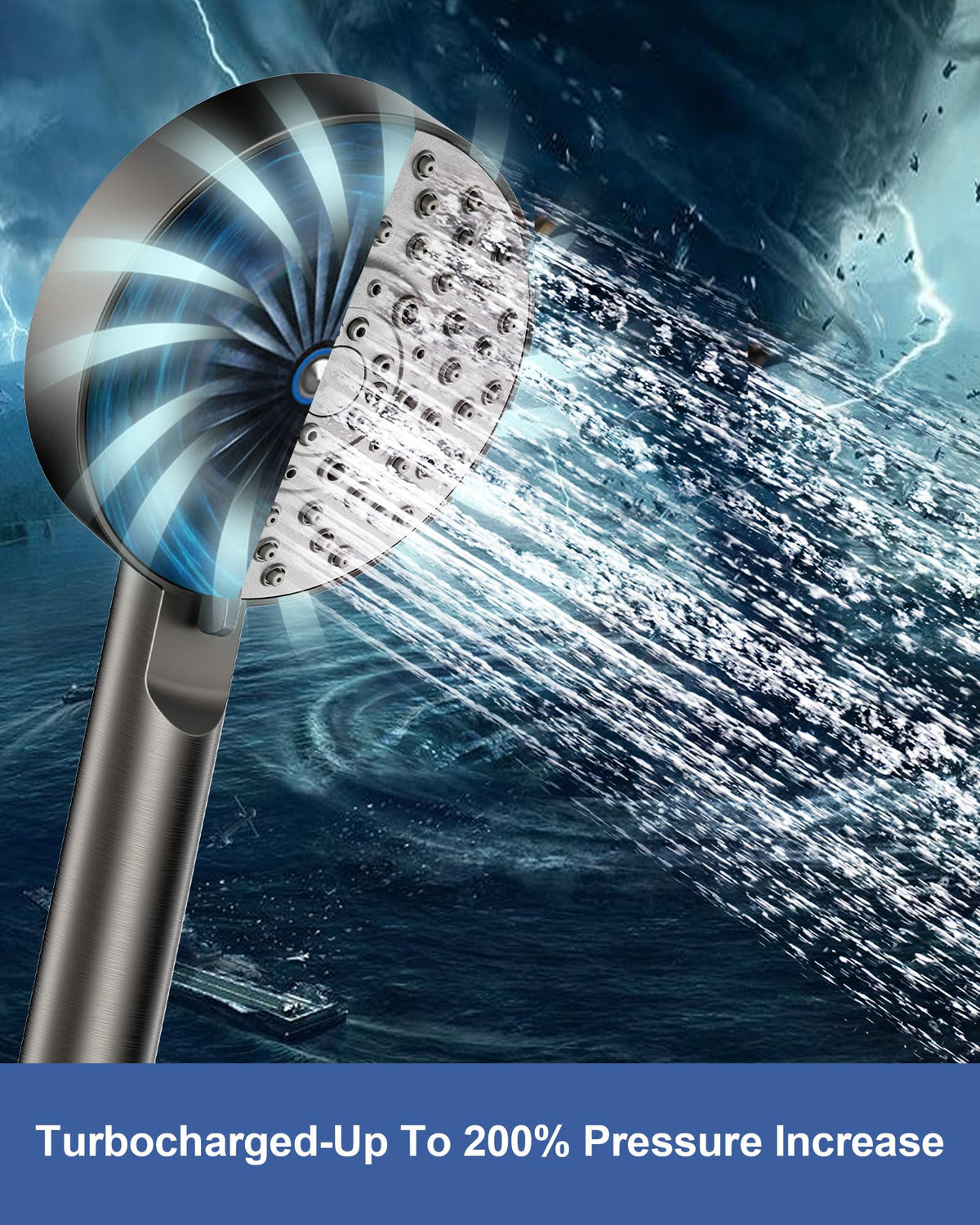 Magichome Shower Head, High Pressure Shower Head with 5 Spray Modes