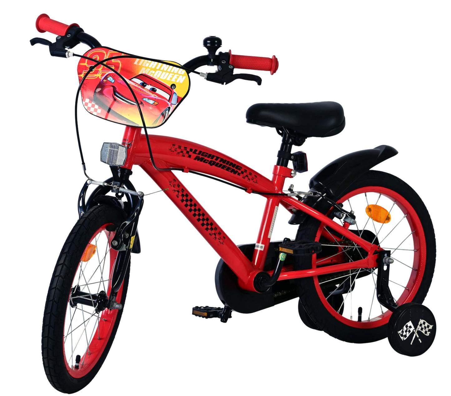 Volare Official Marvel Spider-Man Kids Bike 12" with Stabilisers — Ages 3-4