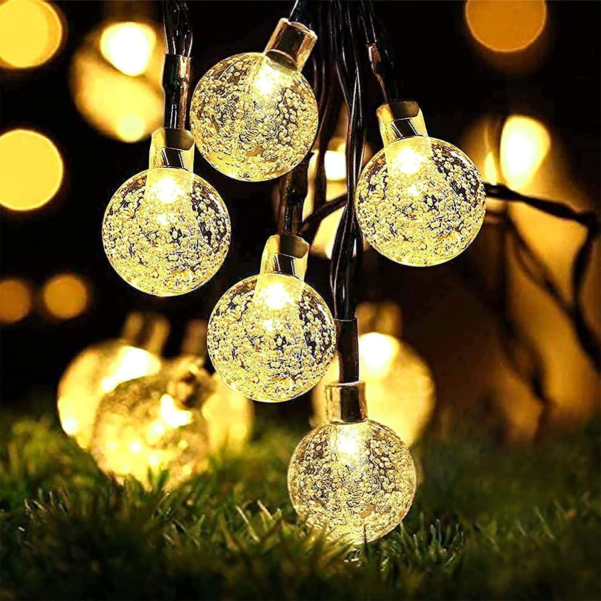 Lezonic Solar String Lights Outdoor, 50LED 7M/23Ft Solar Fairy Lights