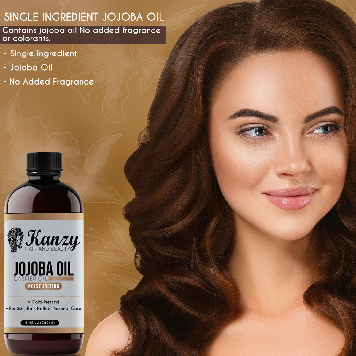 Kanzy Vitamin E Oil for Skin, Hair, Lips and Face - Naturally Sourced Multi-Purpose Plant-Based Vitamin E Oil for Hair Growth as Skincare and Haircare Product for both Men and Women (30 ml)