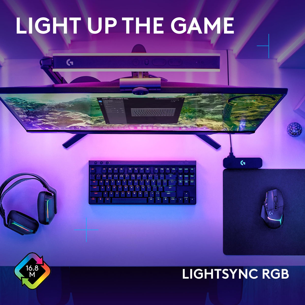 Logitech G G515 LIGHTSPEED TKL Low Profile Wireless Gaming Keyboard