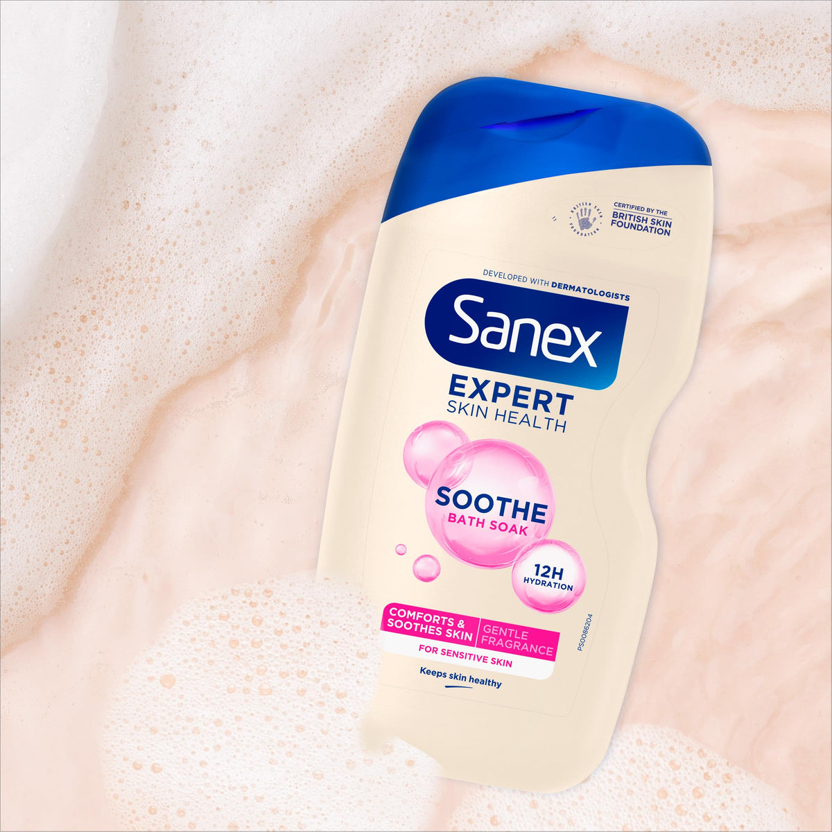 Sanex Body Wash - Expert Skin Health - Hypoallergenic Shower Gel - Dermatologist Tested Gentle for Very Sensitive Skin - Multipack - 6 Pack - 450ml Bottles