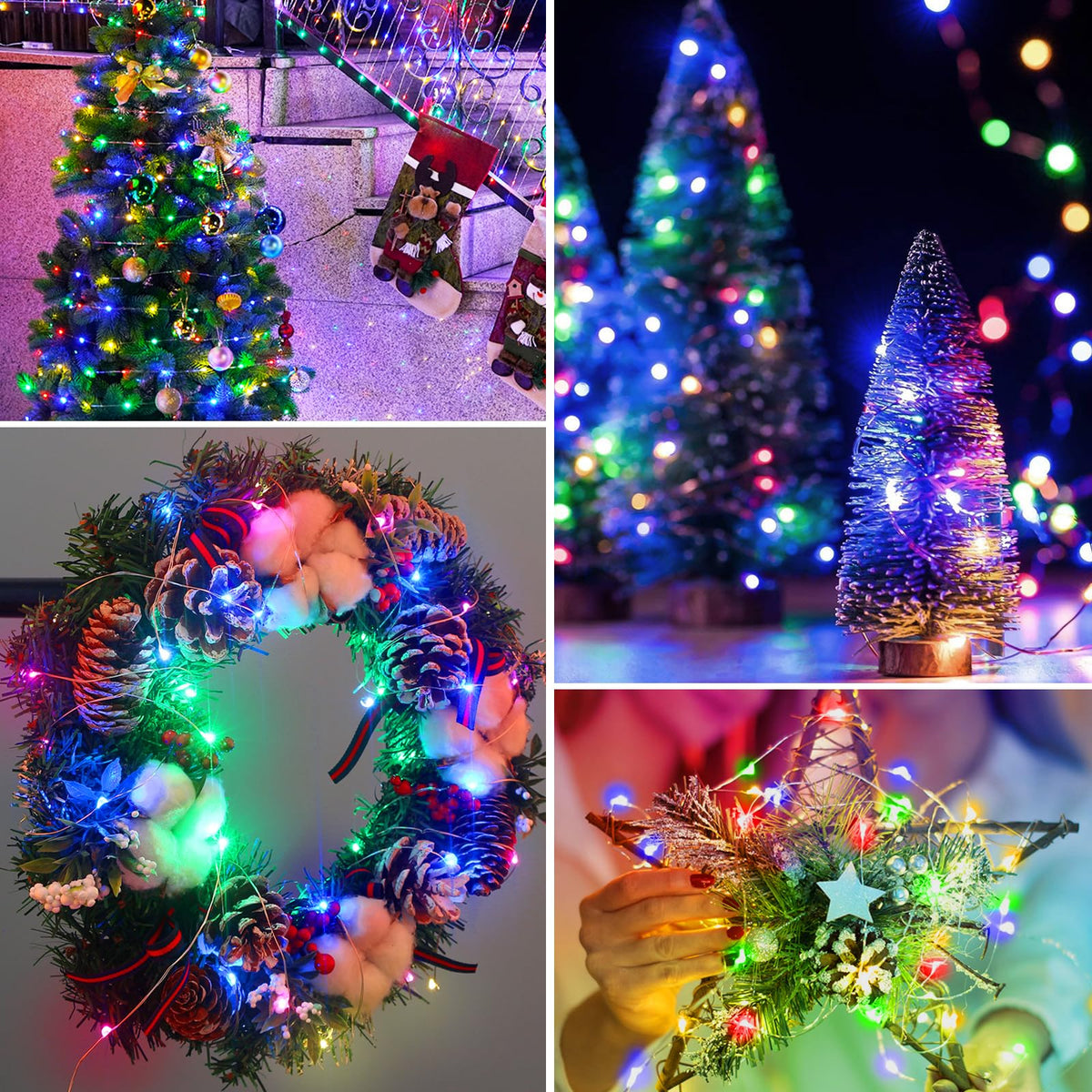 btfarm 2 Pack Halloween Orange Fairy Lights Battery Operated with Timer