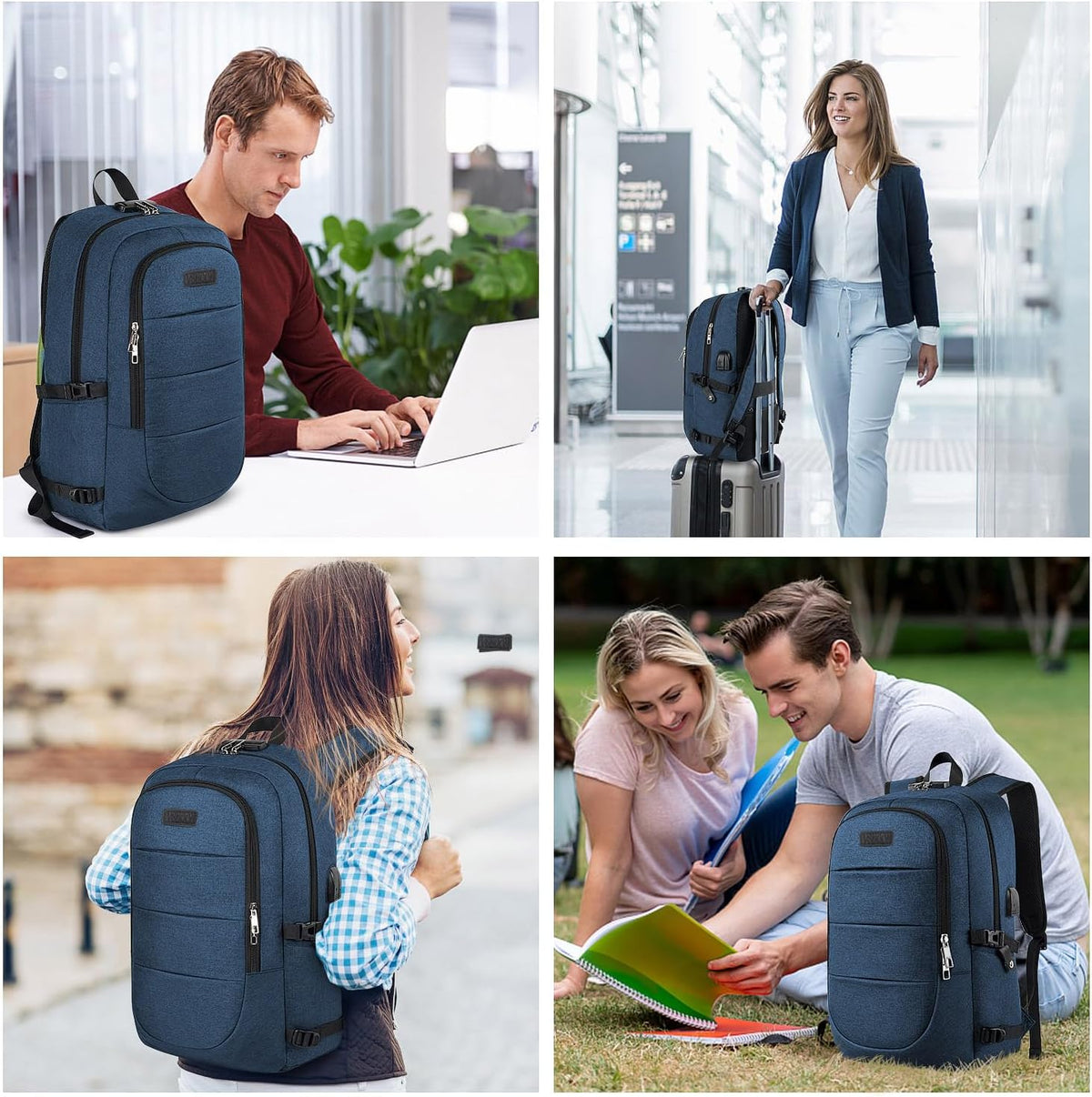 VSNOON Anti-Theft Laptop Backpack, 15.6-17.3 inch Business Laptop Bag