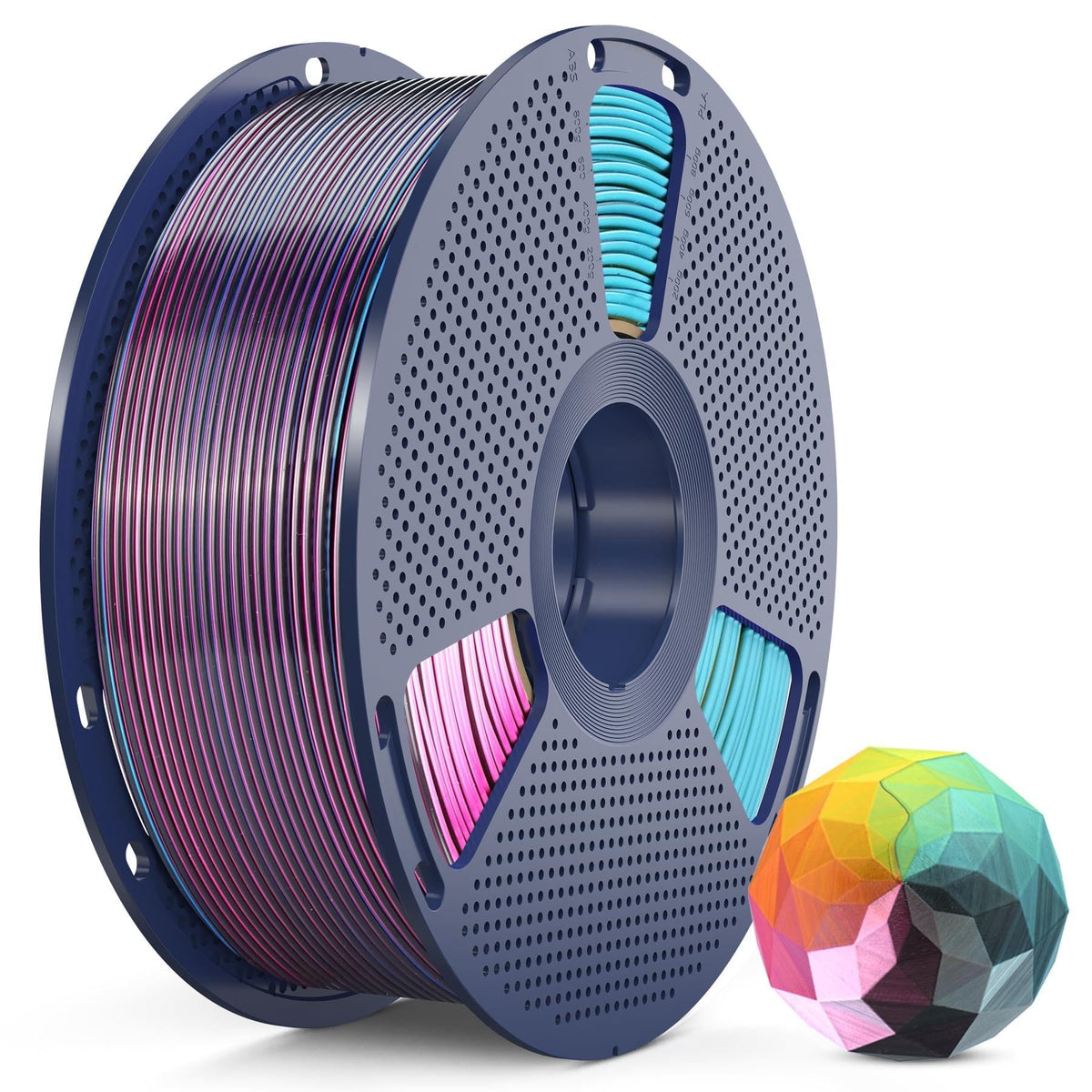 SUNLU Silk PLA+ Filament, Shiny Metallic Silk 3D Filament 1.75mm