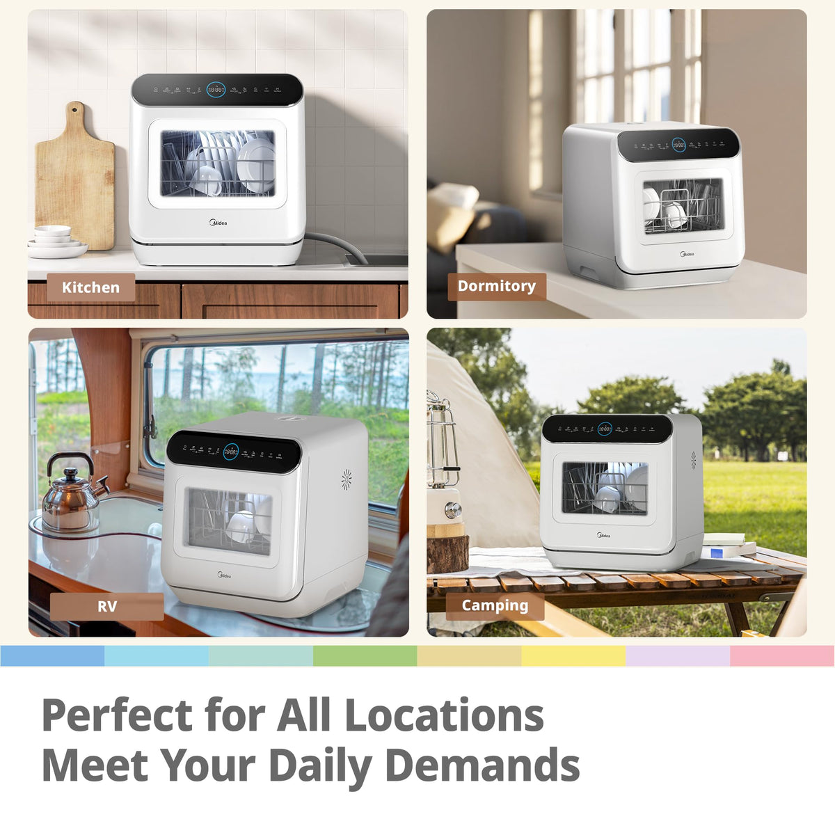 COMFEE' Table Top Dishwasher, No Plumbing Needed, for Singles & Couples