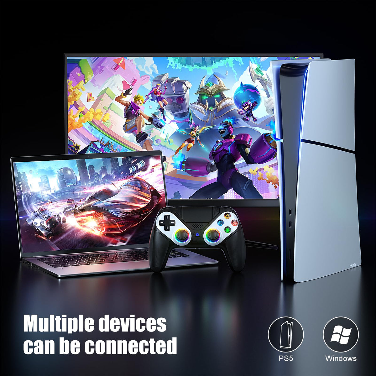 Gamrombo Wireless Controller for PS5/Pro/Slim/PC/Steam Deck