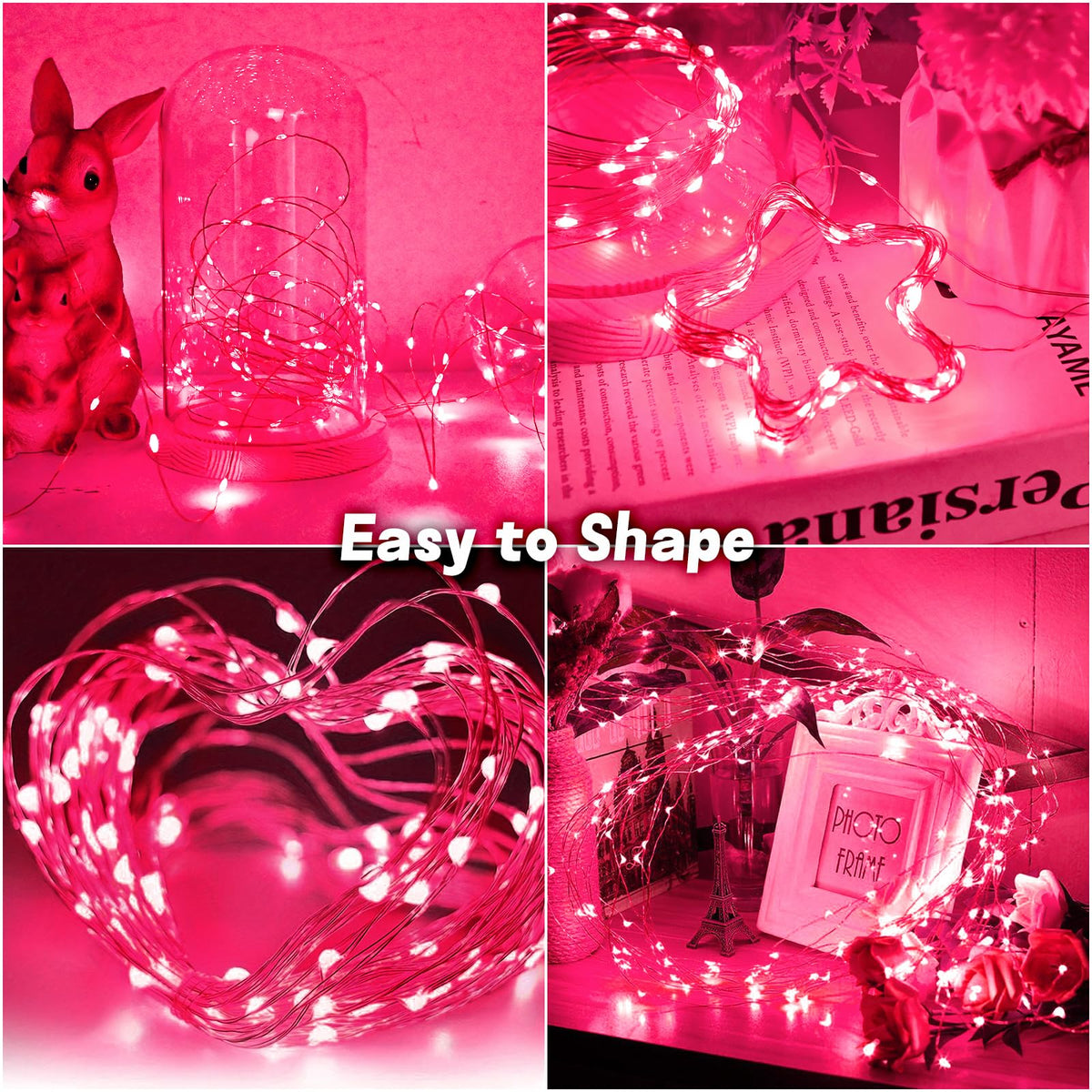 Gcstnn Garden Solar Lights Outdoor, 5M 50 LED Solar Fairy Lights, Copper Wire 8 Modes Waterproof String Lights for Yard, Christmas Tree, Bedroom, Gate, Indoor/Outside Decorations(Orange)