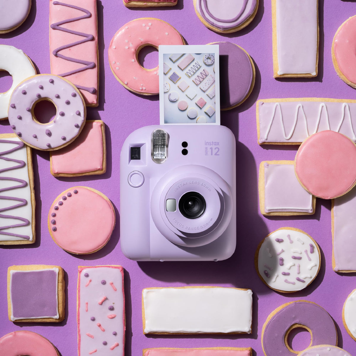 instax mini 12 camera, Clay White