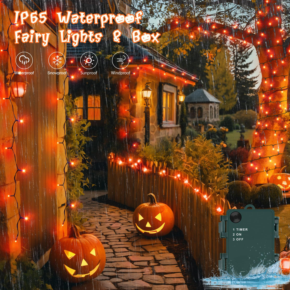 Gcstnn Battery Fairy Lights, 3M/9.8Ft 30LED Battery Powered Fairy Lights Indoor Outdoor with 6h Timer Waterproof String Lights On Green Cable,for Bedroom Christmas Tree Decorations,Garden-Cool White