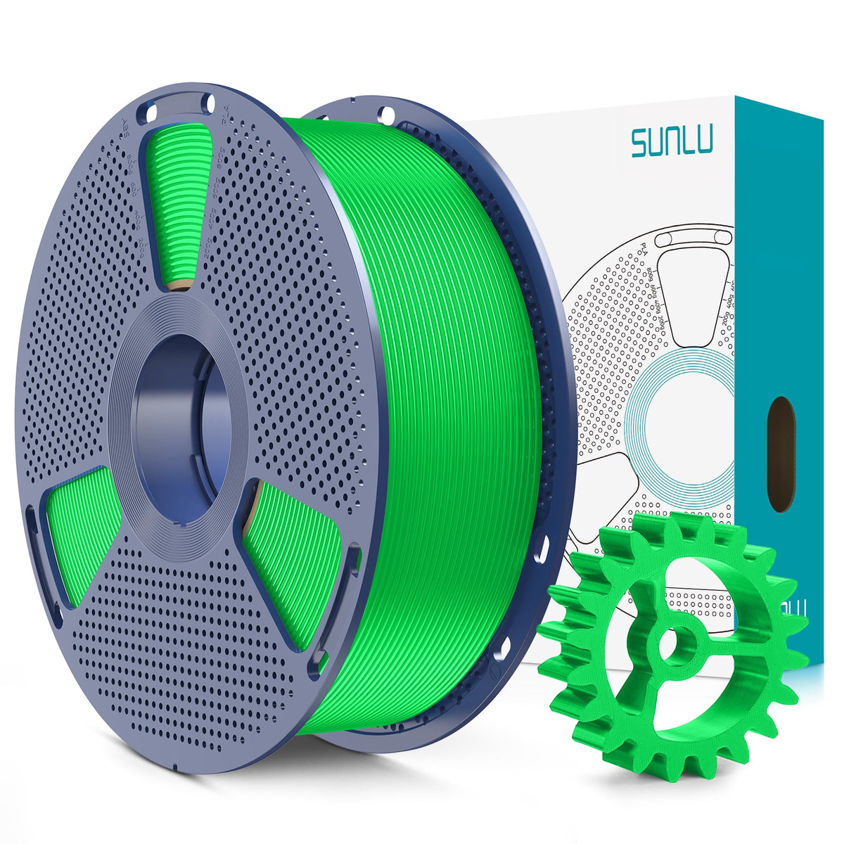 SUNLU Upgrade PLA+2.0 Filament, Next-Gen PLA+ 3D Printer Filament 1.75mm