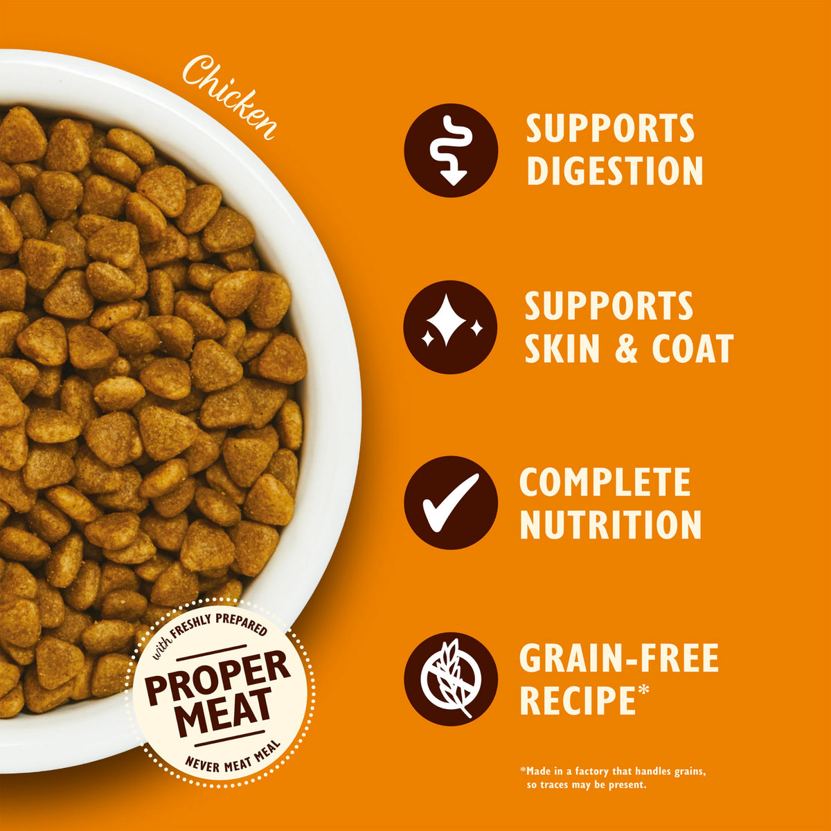 Lily’s Kitchen Chicken with Veggies, Complete, Adult Cat Dry Food (2kg), With Natural Ingredients, Grain-Free Recipe, Balanced Nutrition, Proper Kibble, Dry Cat Food Chicken