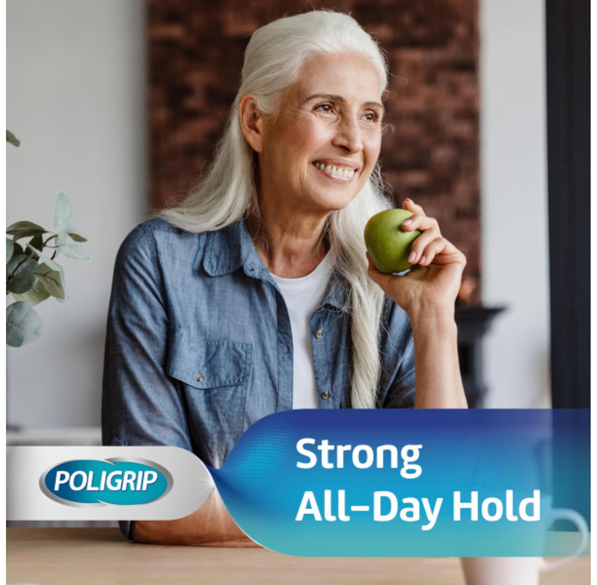 Poligrip Denture Adhesives Cream Ultra, Provides Strong all-day Hold for Dentures, 40g