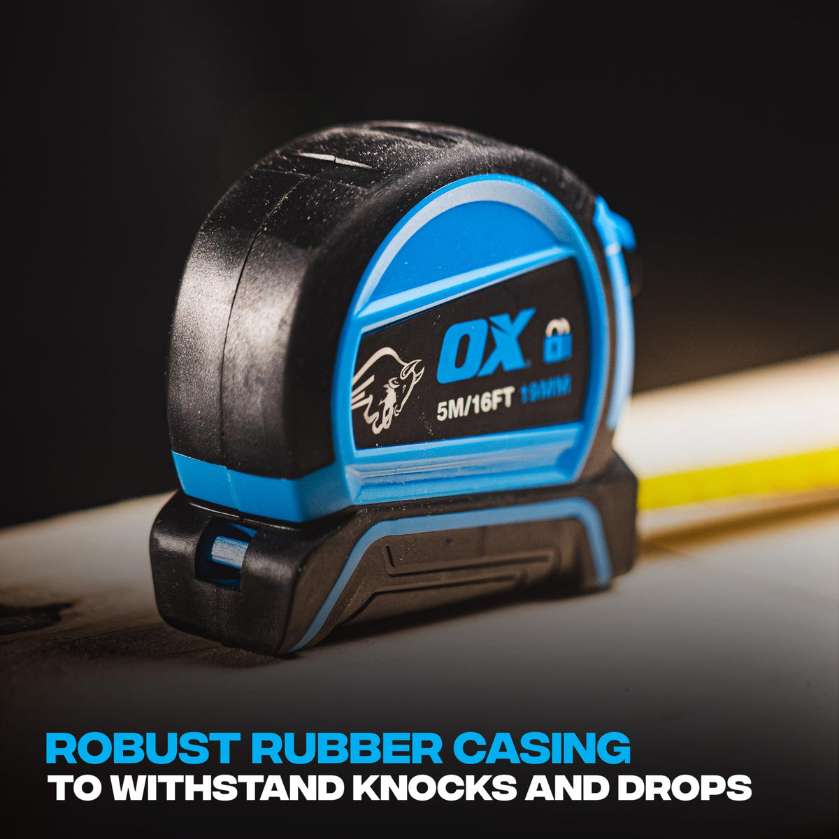 OX Pro Dual Auto Lock Tape Measure Twinpack - 8m, Magnetic End Hook