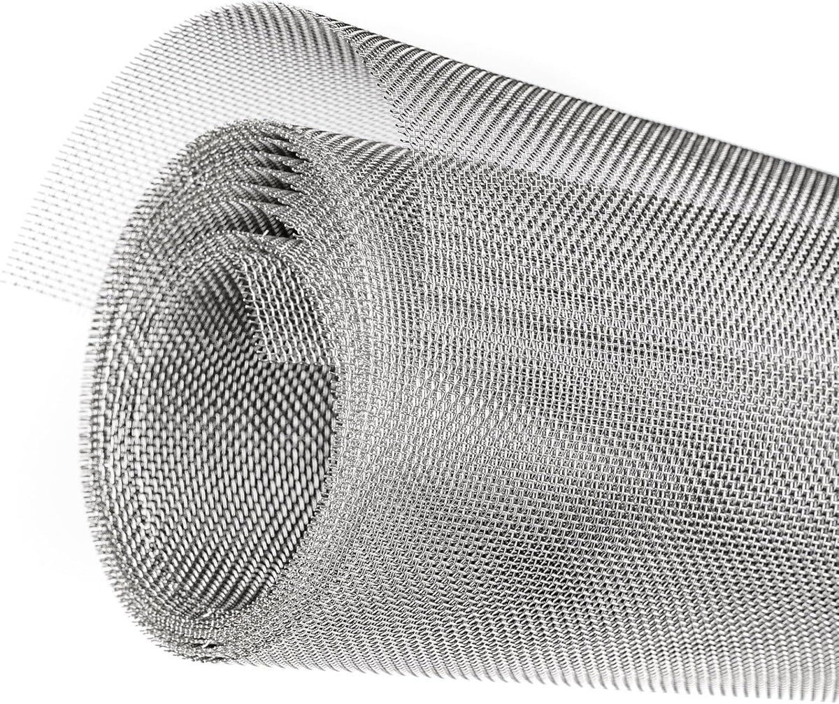 304 Stainless Steel Wire Mesh Roll 2.5 Metre x 300mm, Rodent mesh/Metal Mesh/Window Screen Mesh, Prevent Mouse Mice Snakes Hornets Rodents Entering,Easy to Cut and Install