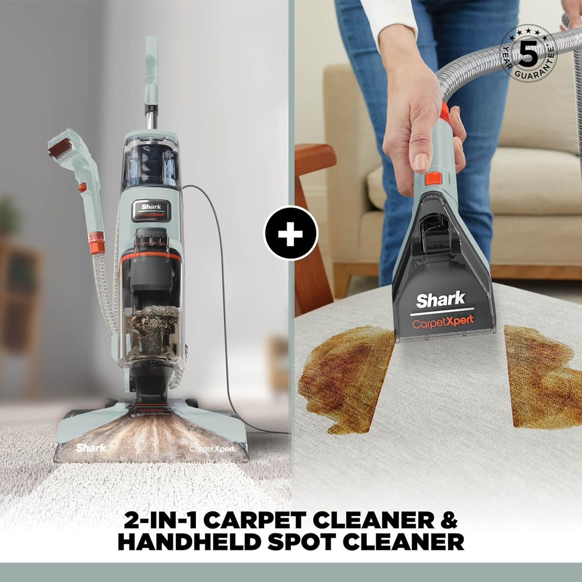 Shark CarpetXpert Deep Clean Carpet Cleaner, 2.3L. 960W, Grey, EX150UKCP