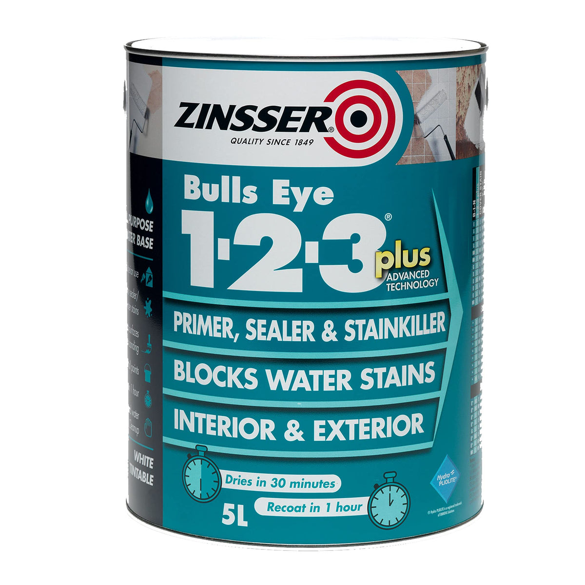 Zinsser Bulls Eye 1-2-3 - White - 500ml