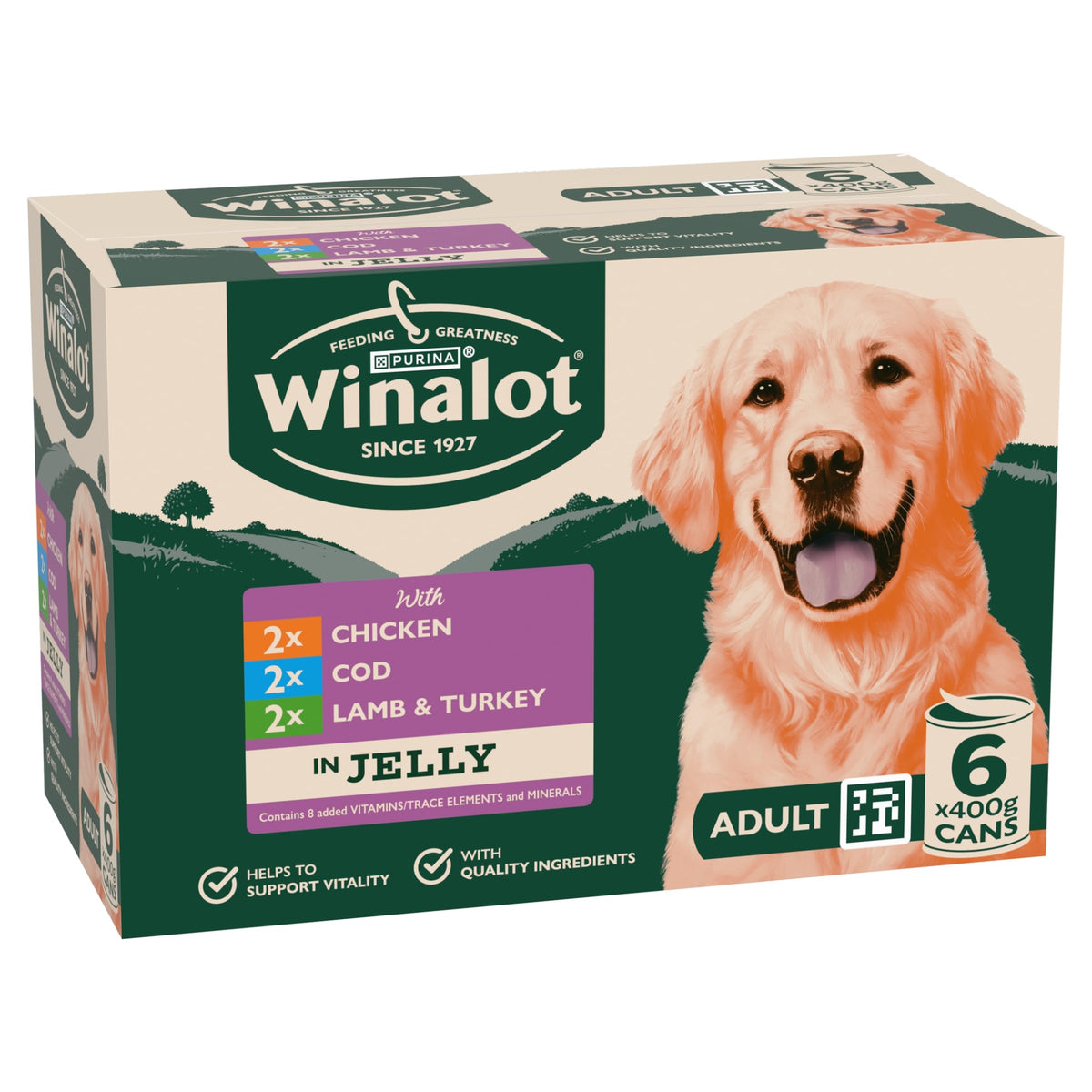 WINALOT Sunday Dinner Mixed in Gravy Wet Dog Food Pouches 40x100g