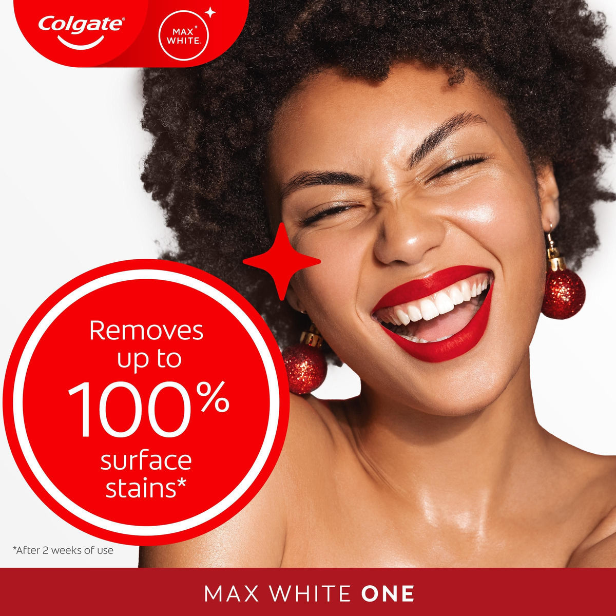 Colgate Max White Purple Reveal Teeth Whitening Toothpaste - Clinically Proven to Remove up to 100% of Surface Stains** - Fluoride Toothpaste - Colgate Multipack - 4 X 75ml