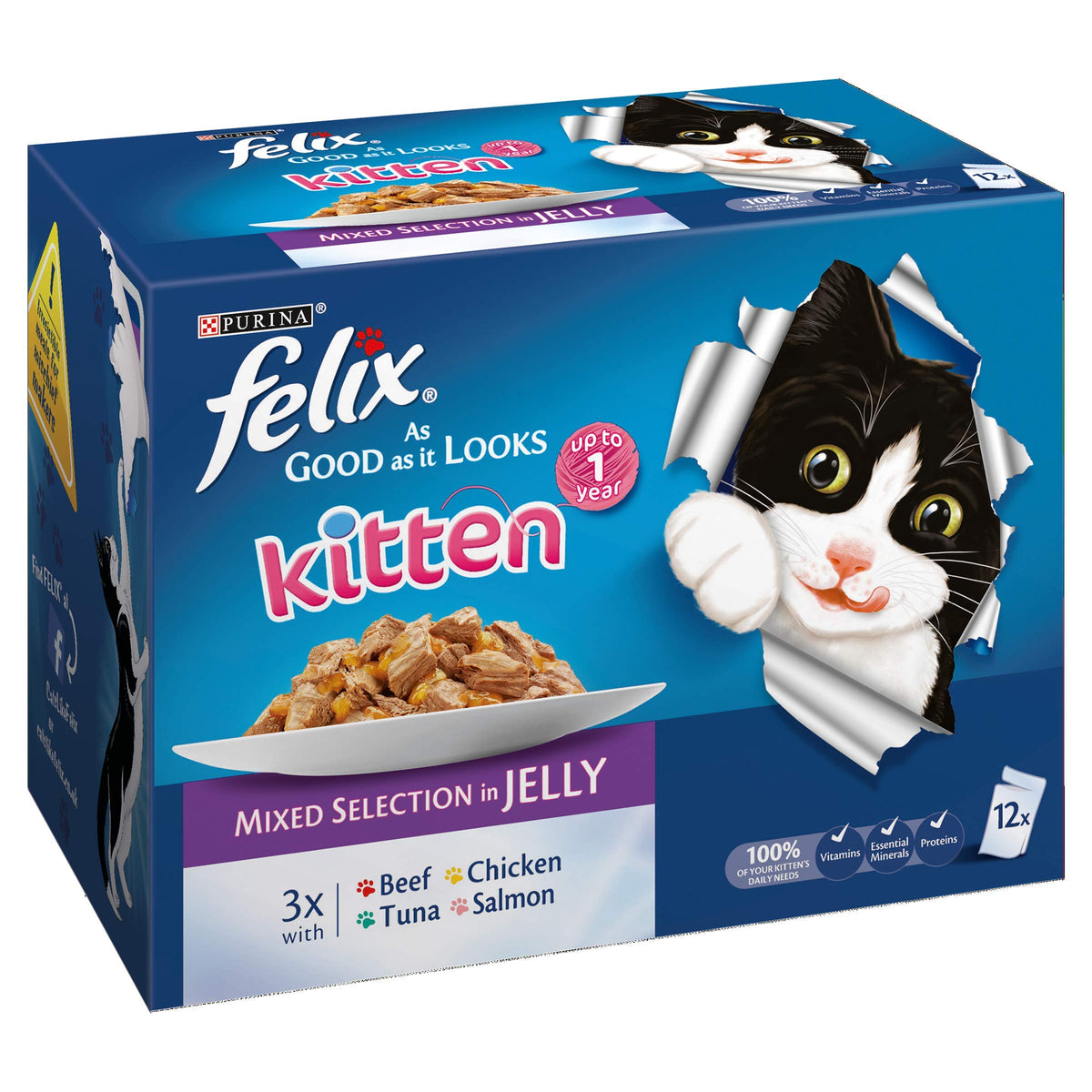 FELIX Doubly Delicious Countryside Selection in Jelly Wet Cat Food 40x85g