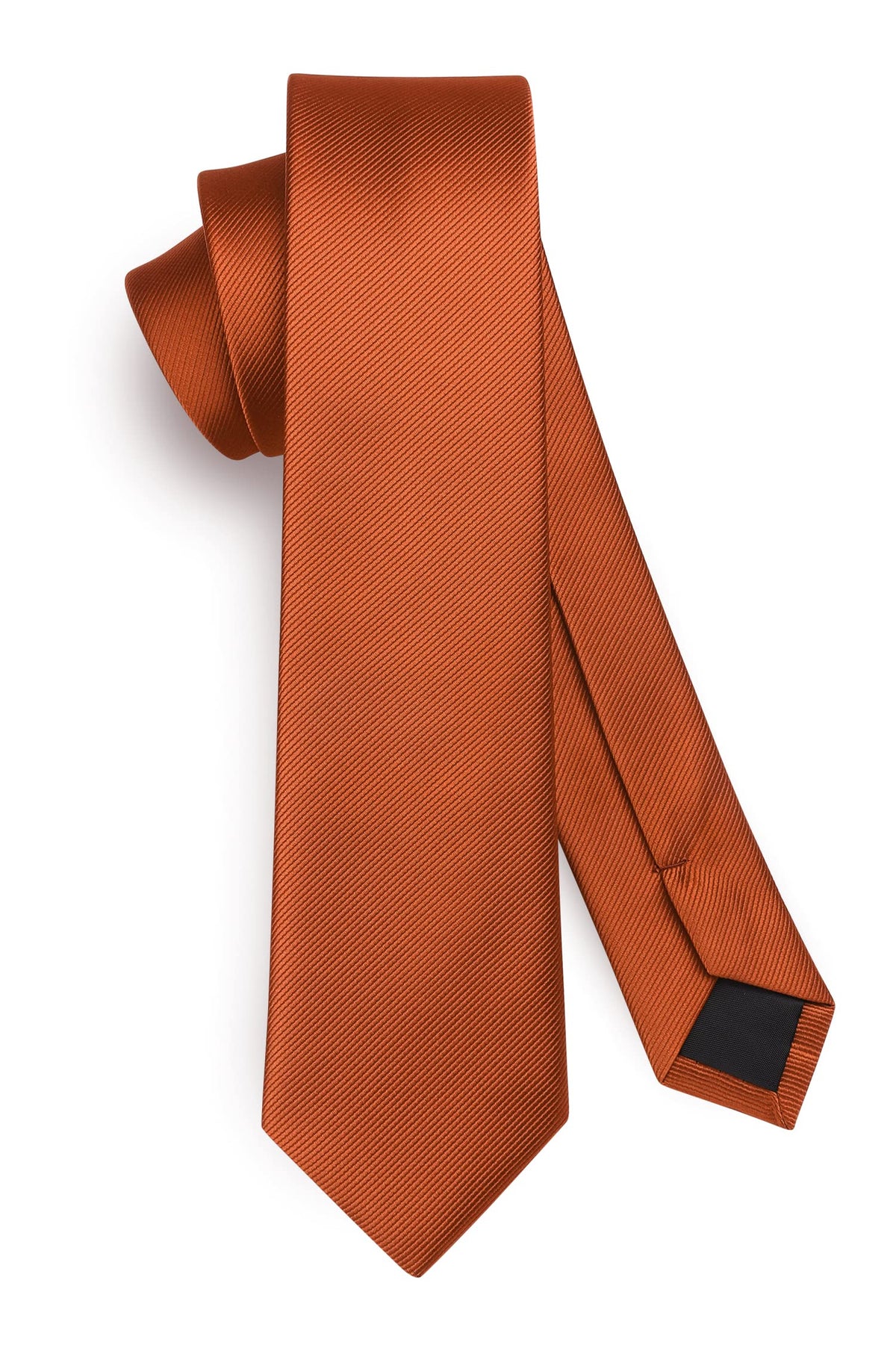 HISDERN Skinny Tie Solid Color 6cm Slim Ties for Men Wedding Classic Formal Business Necktie