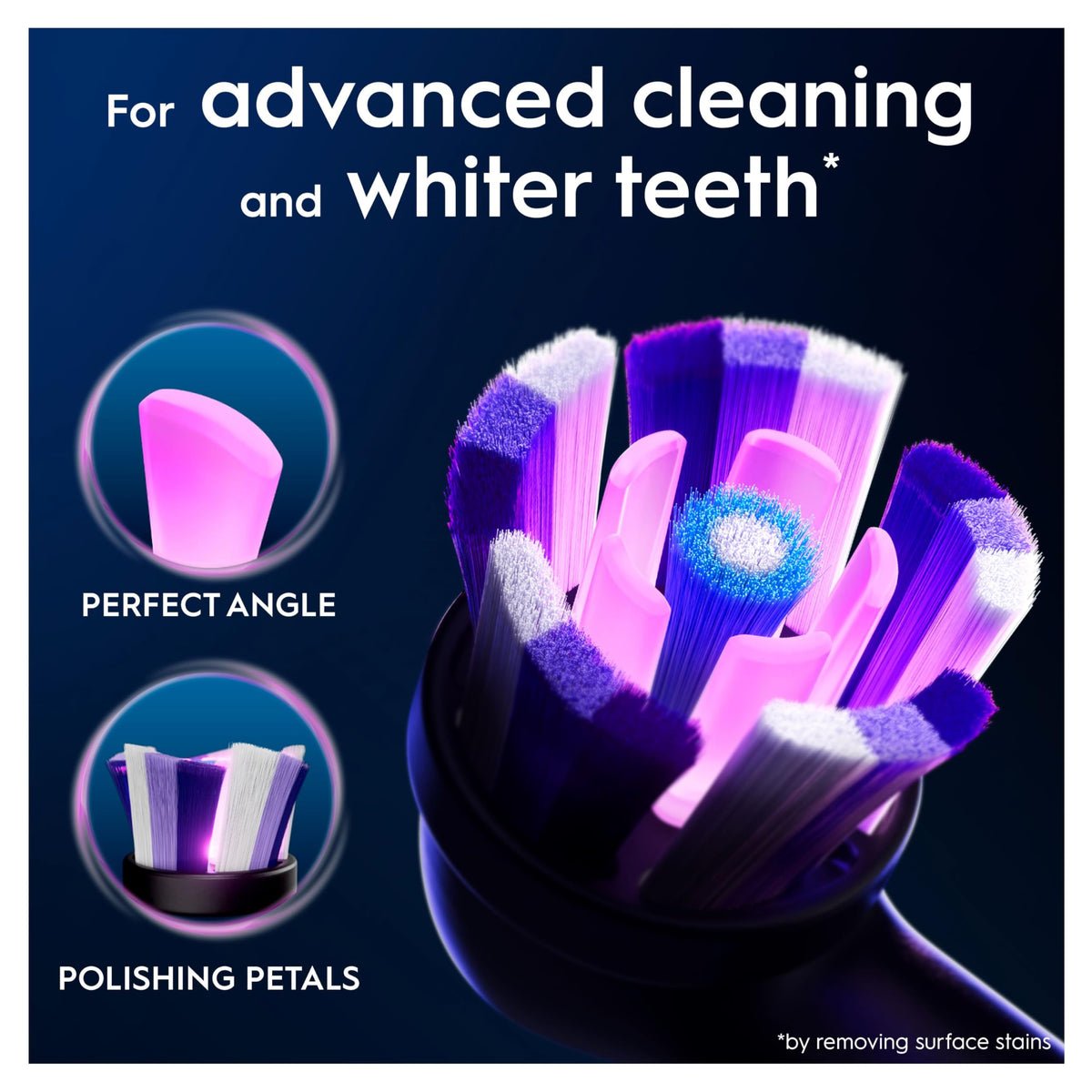 Oral-B iO Series Ultimate Clean Electric Toothbrush Brush Heads, 4 Count, White