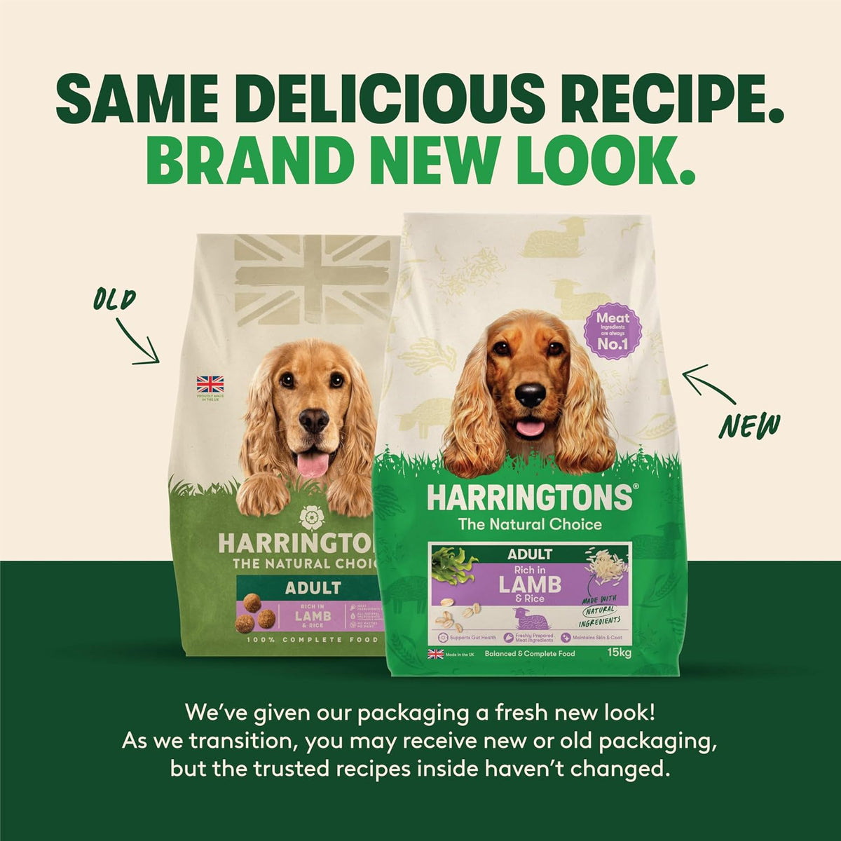 Harringtons Complete Dry Adult Dog Food Lamb & Rice 15kg