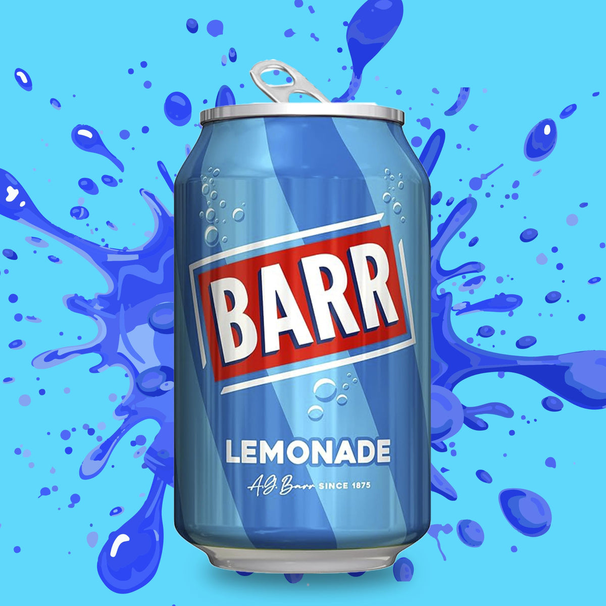 Barr Cream Soda Zero Sugar Sparkling Soft Drink, 24 Pack, 330ml Cans
