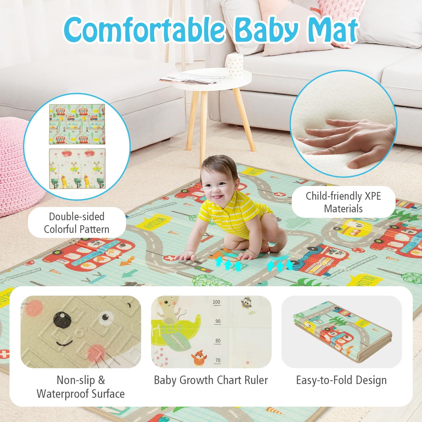 COSTWAY Baby Playpen, Toddler Mesh Play Pen with Mat, Pull Rings, Basketball Hoop, Football Nets, Ocean Balls, Indoor Outdoor Safety Playard for Babies and Toddlers (Light Gray, 207 x 142cm)