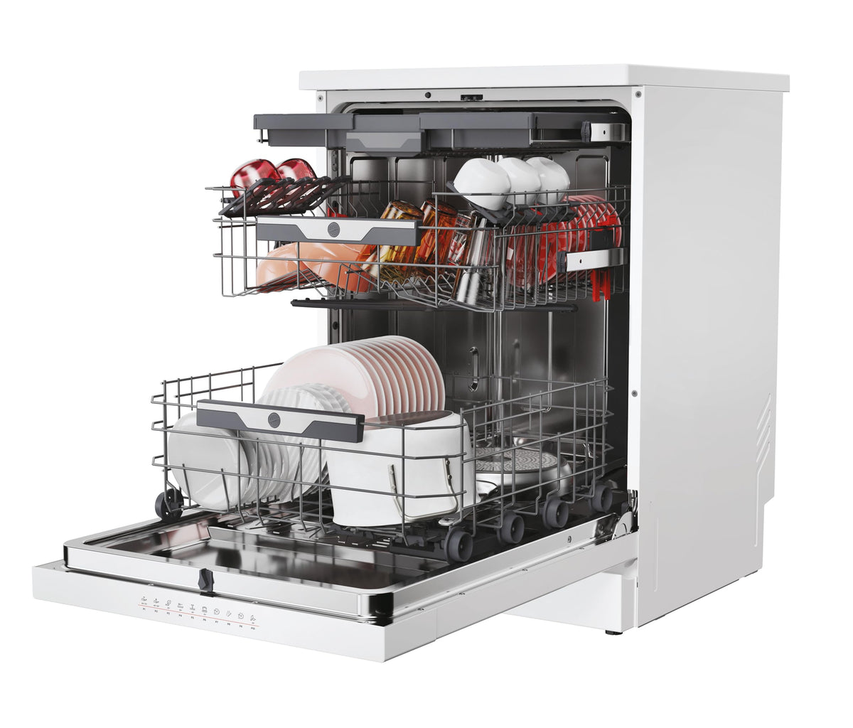 Hoover H-DISH 300 Dishwasher, 13 Place Settings, Black, C Class